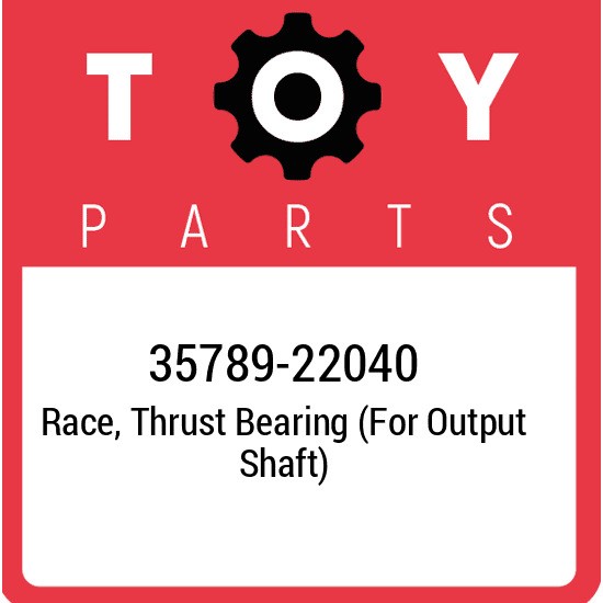 35789-22040 Toyota Race, thrust bearing (for output shaft) 3578922040, New Genui
