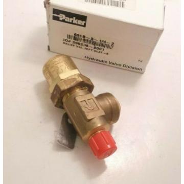 PARKER 636B-3-1/4-2 Hydraulic Relief Valve (1/4" Inlet) - 4 GPM - Manual Op - 
