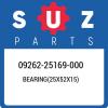 09262-25169-000 Suzuki Bearing(25x52x15) 0926225169000, New Genuine OEM Part