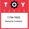 11704-75022 Toyota Bearing set, crankshaft 1170475022, New Genuine OEM Part
